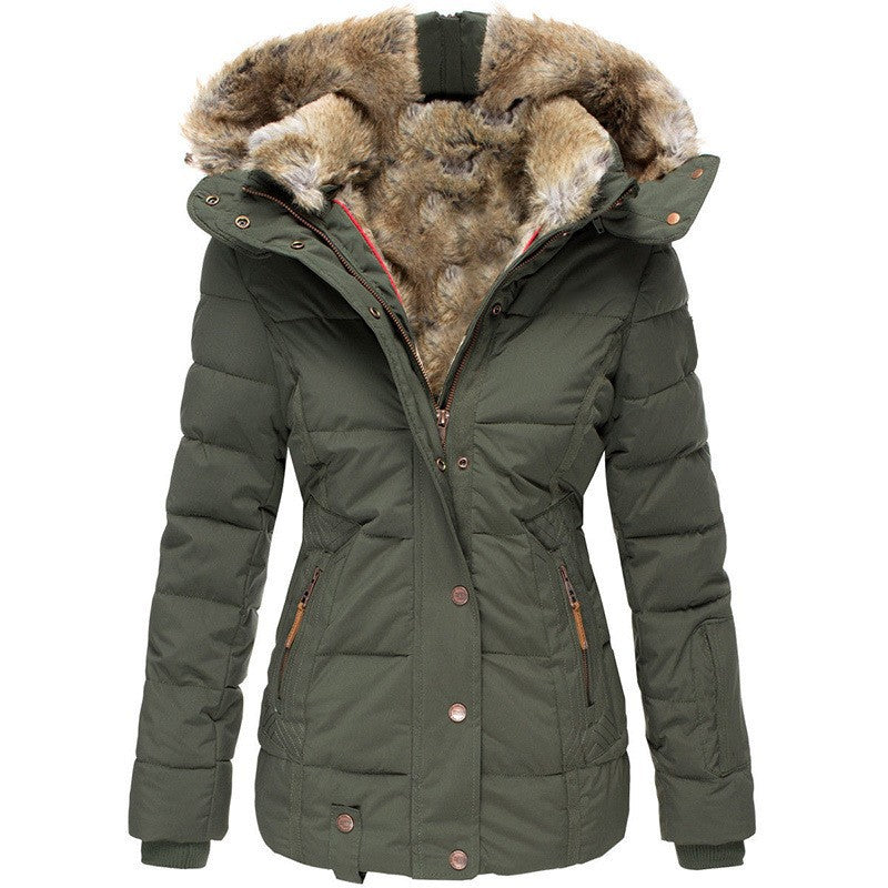 CozyChic™ | Women's Casual Warm Coat | Faux Fur Collar, Soft Fabric & Comfortable Fit