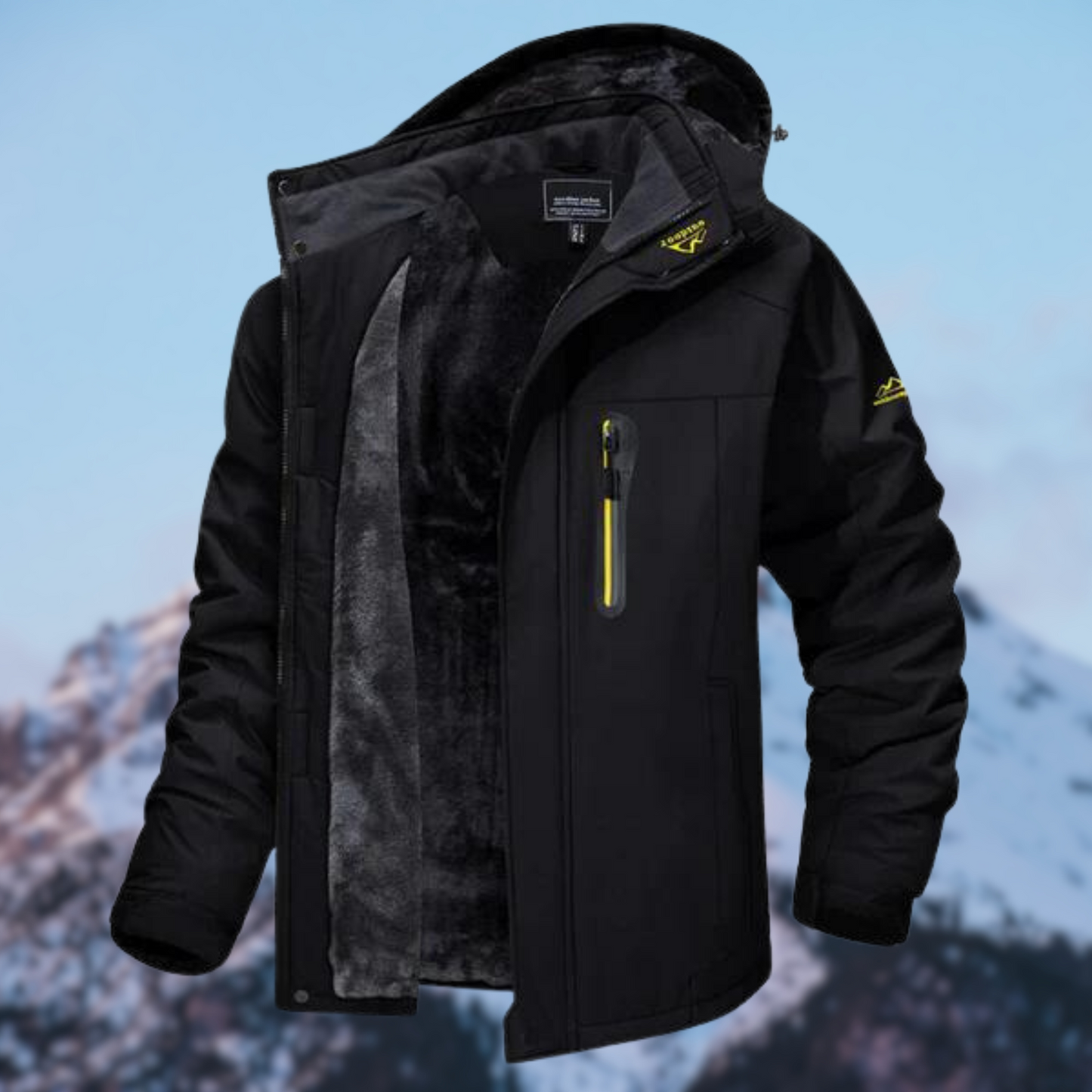 AquaGuard™ | Men's Waterproof Jacket | Hooded Design, Breathable Fabric & Lightweight Construction