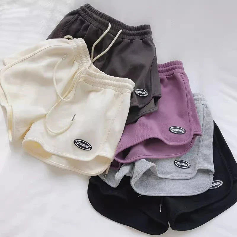 Sporty Aline™ | Women's High-Waisted Casual Shorts | Lightweight, Drawstring Design for Yoga & Running