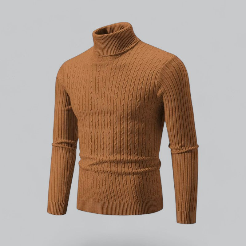 Men's Turtleneck Pullover | Soft Knit Fabric, Warm & Comfortable Fit for Everyday Wear