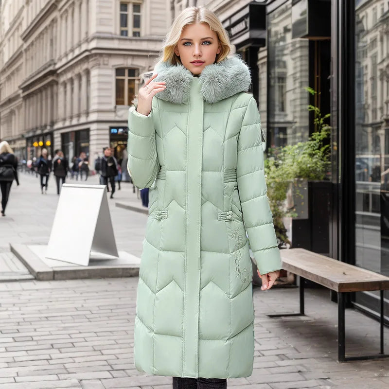 Fur Collar Chic™ | Women's Casual Hooded Jacket | Soft Fabric, Warm Fur Collar, Lightweight Design