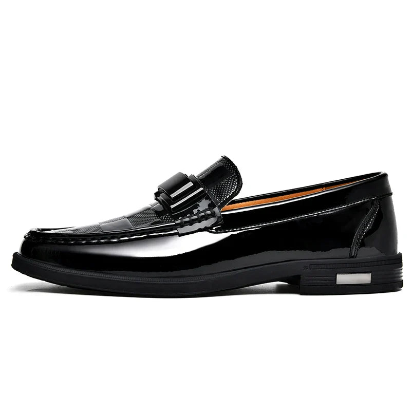 NobleStride™ | Men's Classic Formal Loafers | Premium Leather, Slip-On Style & Cushioned Comfort