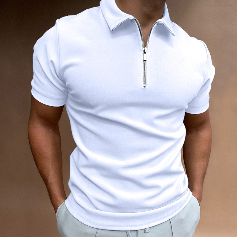 Polo Zipster™ | Men's Zip-Up Polo Shirt | Breathable Cotton, Modern Fit & Stylish Design