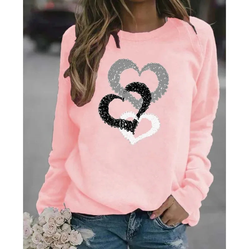 Hoodie Clara™ | Women's Casual Hoodie | Round Neck, Santa Claus Print, Cozy Streetwear for Autumn & Winter