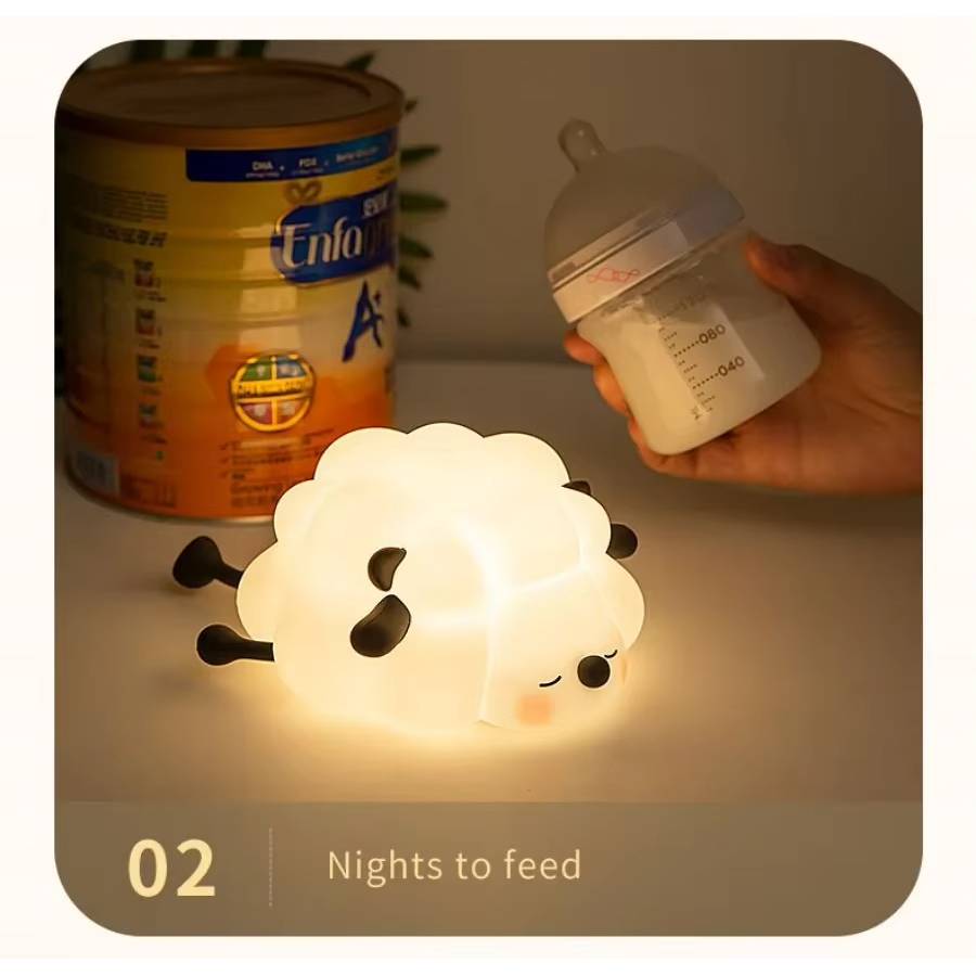 LED Silicone Night Light - Cute Animal Shape for Kids' Bedroom, Nursery, and Playroom Decor