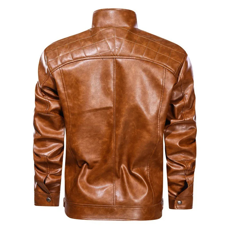 Rider Blaze™ | Men's Leather Motorcycle Jacket | Genuine Leather, Classic Biker Design & Durable Construction