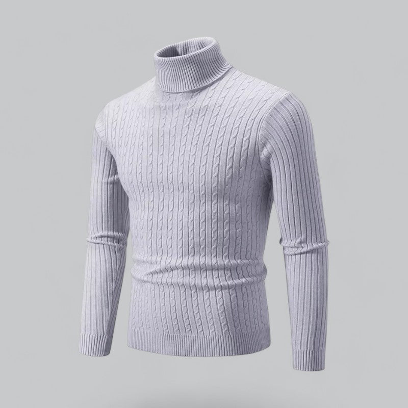 Men's Turtleneck Pullover | Soft Knit Fabric, Warm & Comfortable Fit for Everyday Wear