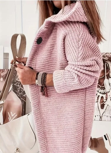 Cardigan Livia™ | Women's Loose Hooded Cardigan | Long Sleeves, Soft Fabric, Relaxed Fit