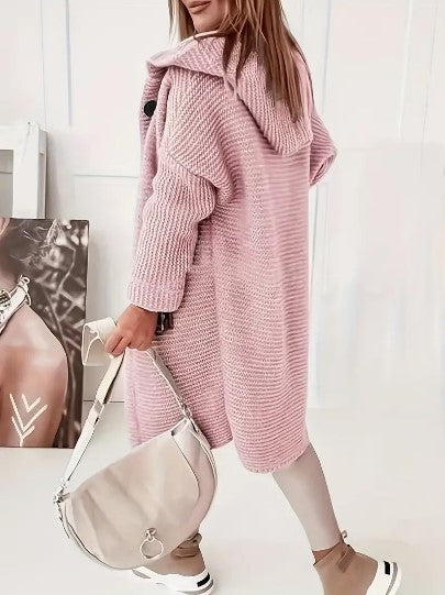 Cardigan Livia™ | Women's Loose Hooded Cardigan | Long Sleeves, Soft Fabric, Relaxed Fit
