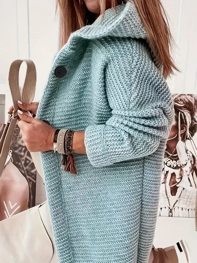 Cardigan Livia™ | Women's Loose Hooded Cardigan | Long Sleeves, Soft Fabric, Relaxed Fit
