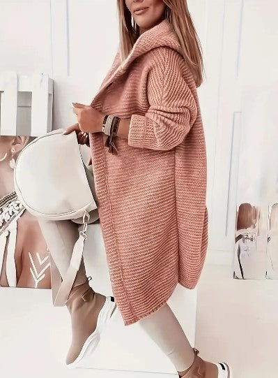 Cardigan Livia™ | Women's Loose Hooded Cardigan | Long Sleeves, Soft Fabric, Relaxed Fit