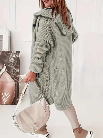 Cardigan Livia™ | Women's Loose Hooded Cardigan | Long Sleeves, Soft Fabric, Relaxed Fit