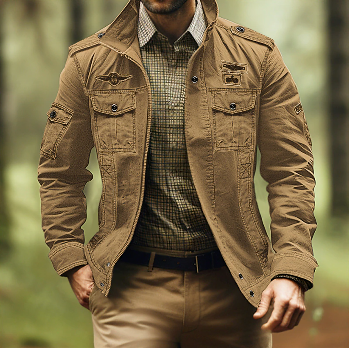 Tactical Edge™ | Outdoor Tactical Jacket | Breathable Polyester, All-Season Design, Lightweight & Durable