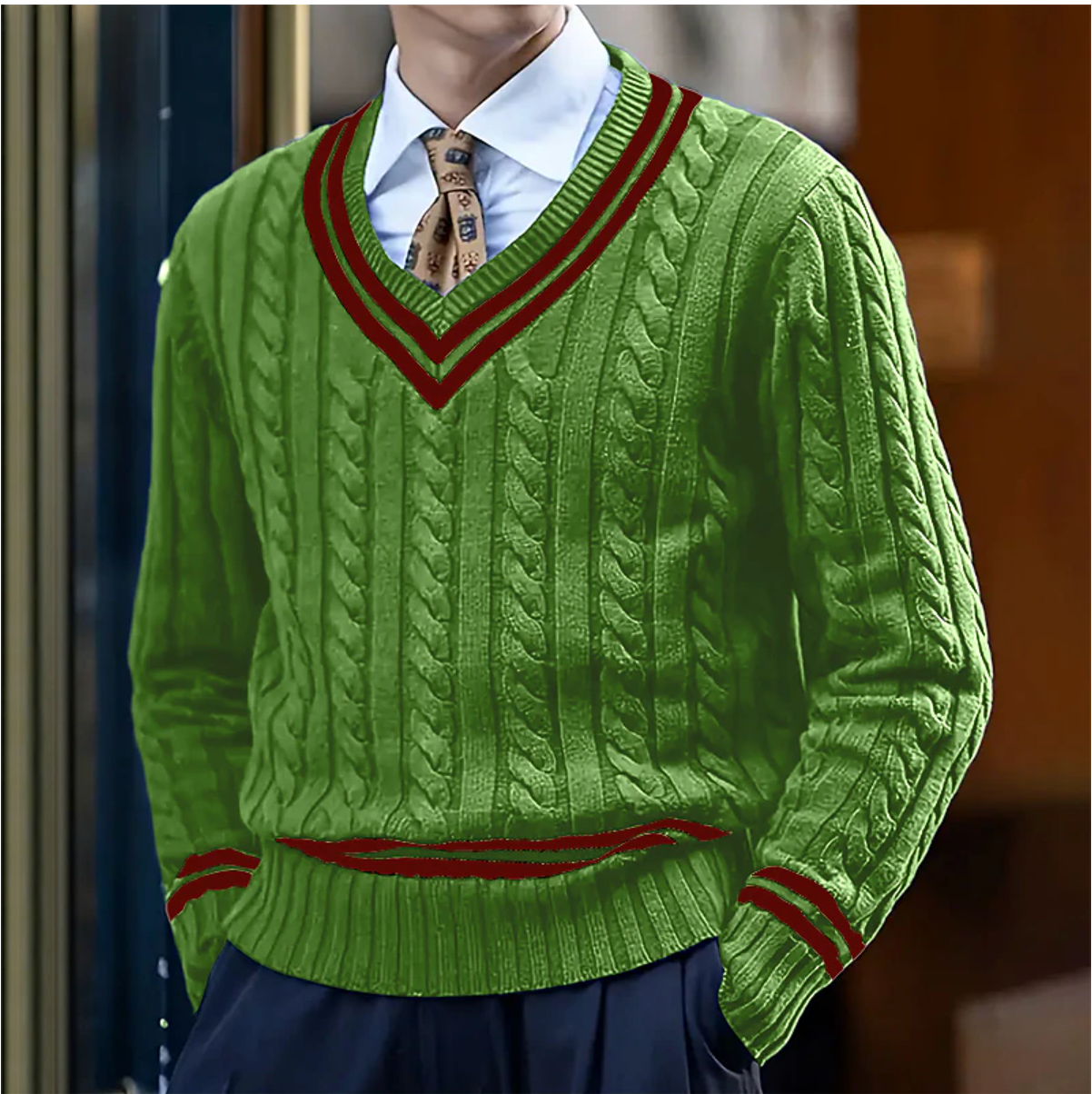 CozyNest™ | Stylish V-Neck Sweater | Soft Breathable Fabric, Lightweight & Comfortable Fit