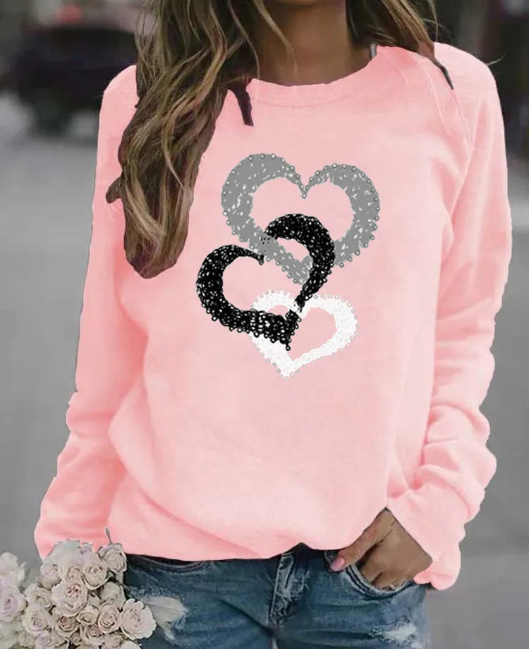 Hoodie Clara™ | Women's Casual Hoodie | Round Neck, Santa Claus Print, Cozy Streetwear for Autumn & Winter