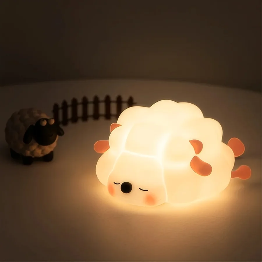 LED Silicone Night Light - Cute Animal Shape for Kids' Bedroom, Nursery, and Playroom Decor
