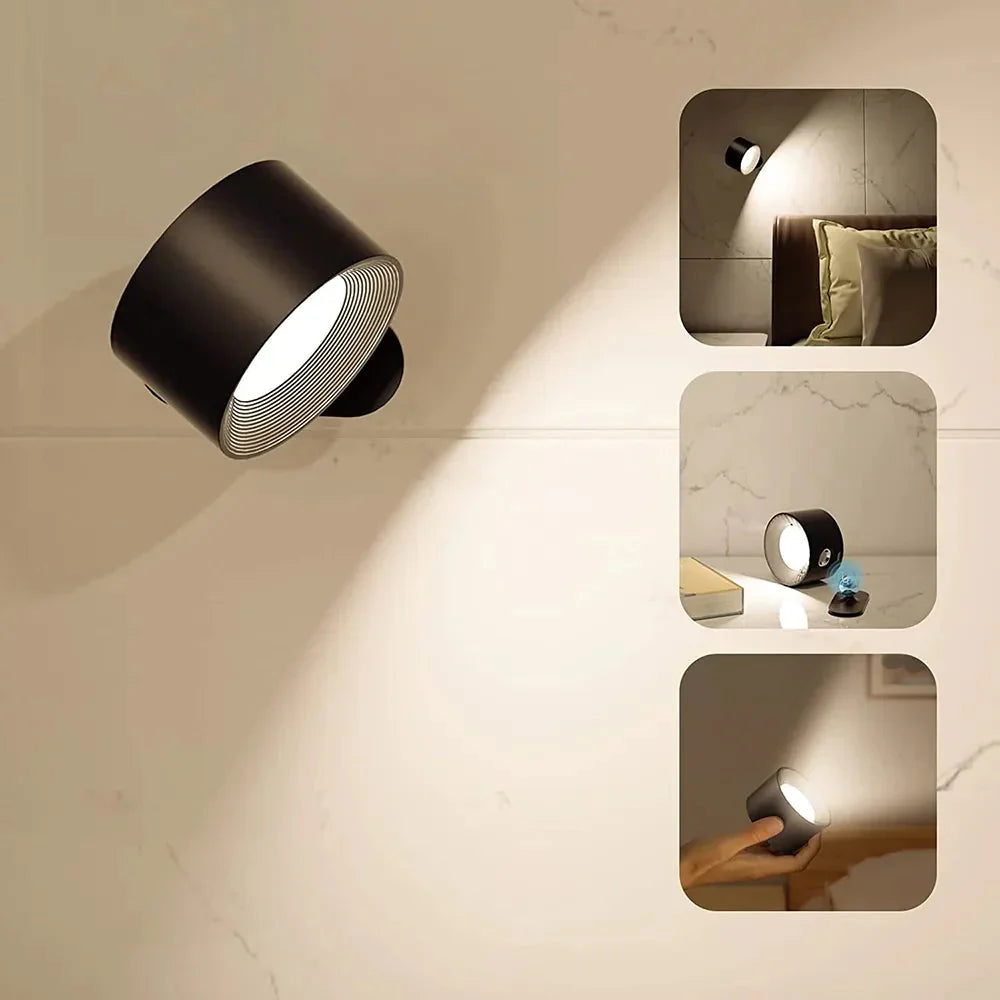 Cordless Wall Lamp - Battery Operated LED Light Fixture for Indoor & Outdoor Use