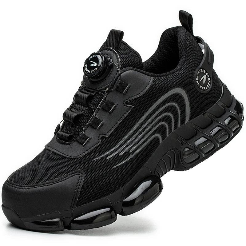Safety Shield™ | Men's Work Safety Shoes | Rotating Buckle, Slip-Resistant Sole & Durable Construction