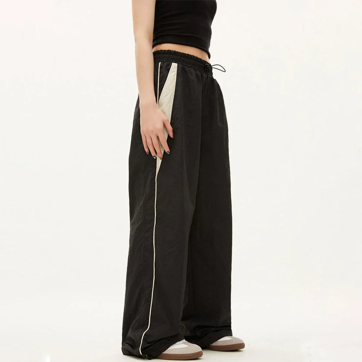 Cargo Breeze™ | Women's Wide Leg Cargo Pants | Elastic Waist, Drawstring Design, Y2K Style, Comfortable Fit