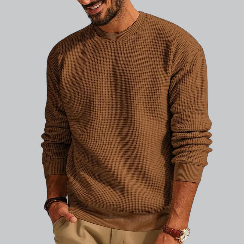 Men's Wool Knit Crew Neck Jumper | Warm, Soft Fabric, Casual Style for Everyday Wear