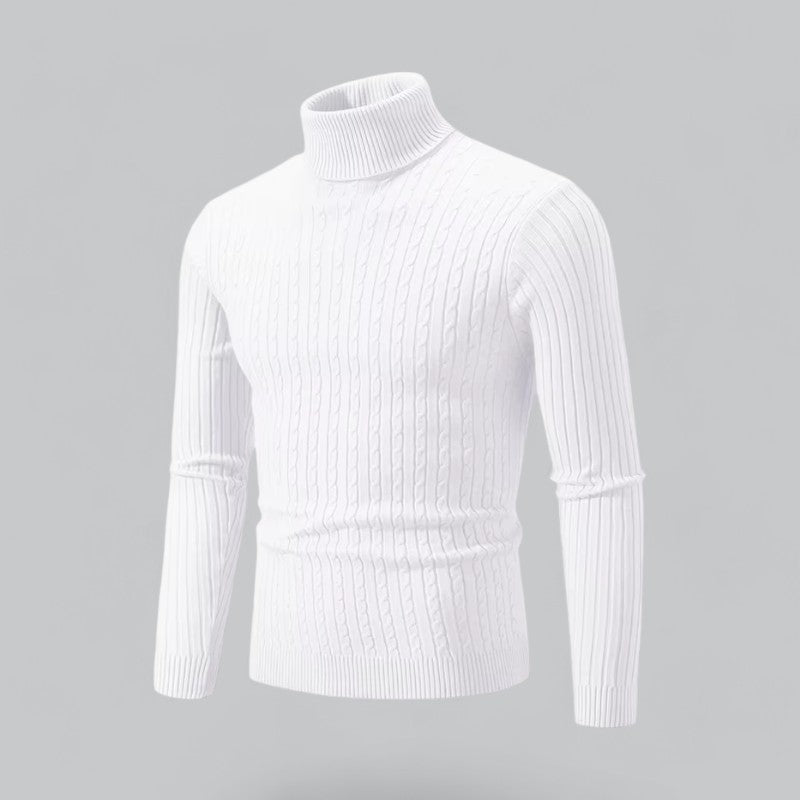 Men's Turtleneck Pullover | Soft Knit Fabric, Warm & Comfortable Fit for Everyday Wear