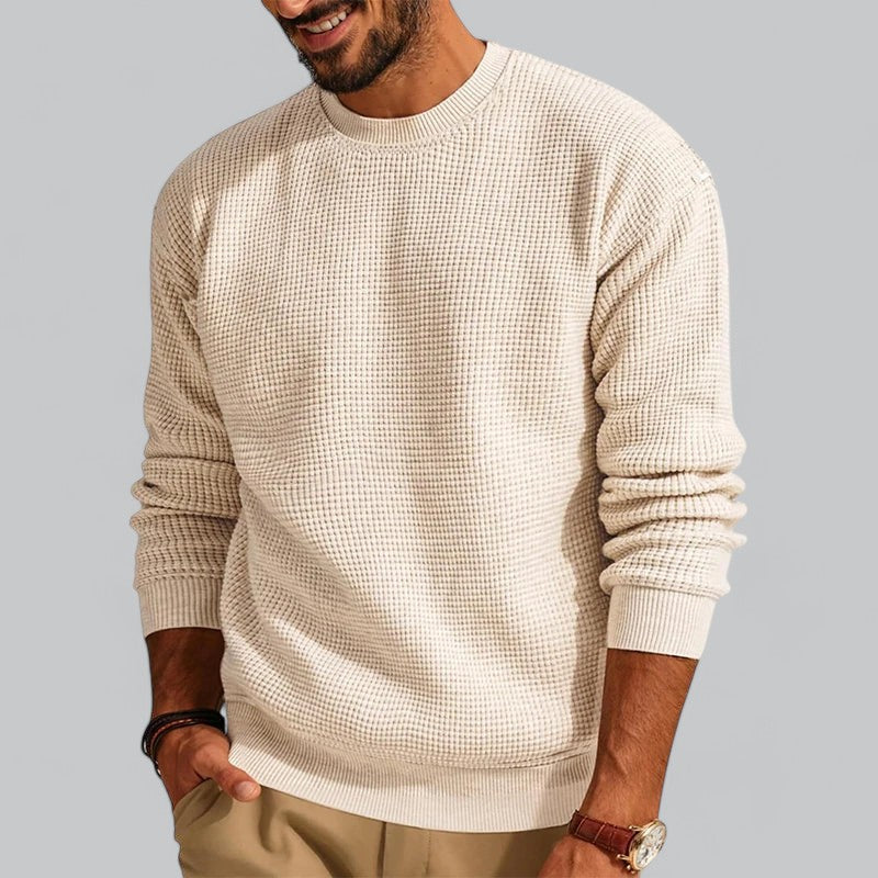 Men's Wool Knit Crew Neck Jumper | Warm, Soft Fabric, Casual Style for Everyday Wear