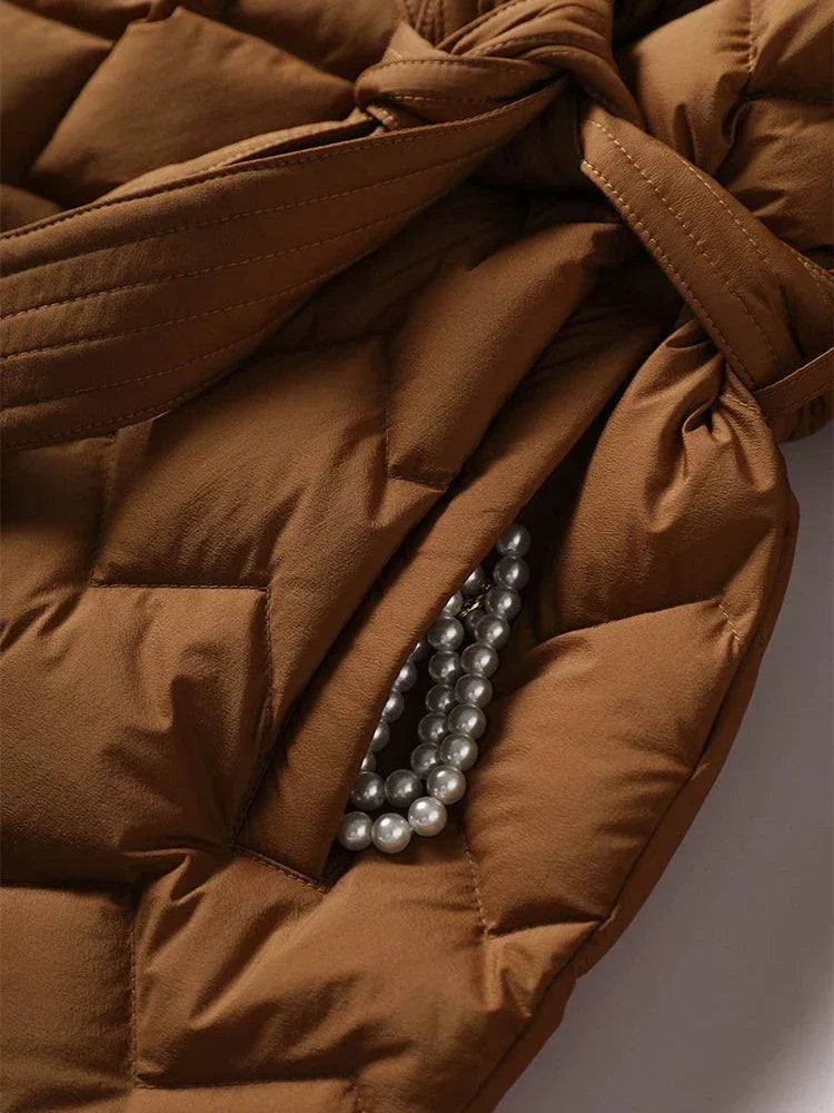 Aurelia Vogue™ | Women's Down Jacket | Lightweight, Belted Design, Warm Insulation & Stylish Fit