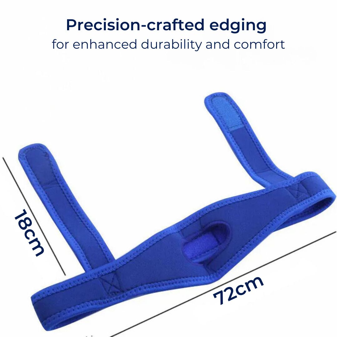 SleepSound Full Head Chin Strap for Snoring Relief & Sleep Apnea Support - Comfortable Nighttime Use for Better Sleep Quality