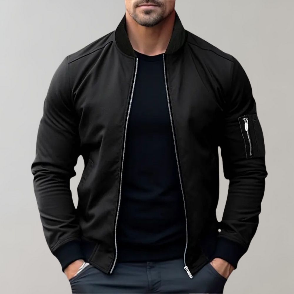AeroShield™ | Men's All-Season Bomber Jacket | Lightweight, Breathable Fabric & Casual Style