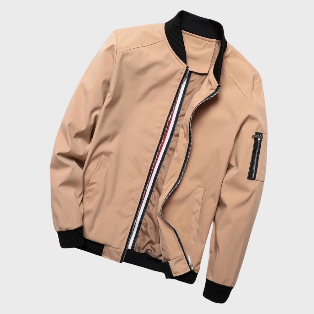 AeroShield™ | Men's All-Season Bomber Jacket | Lightweight, Breathable Fabric & Casual Style