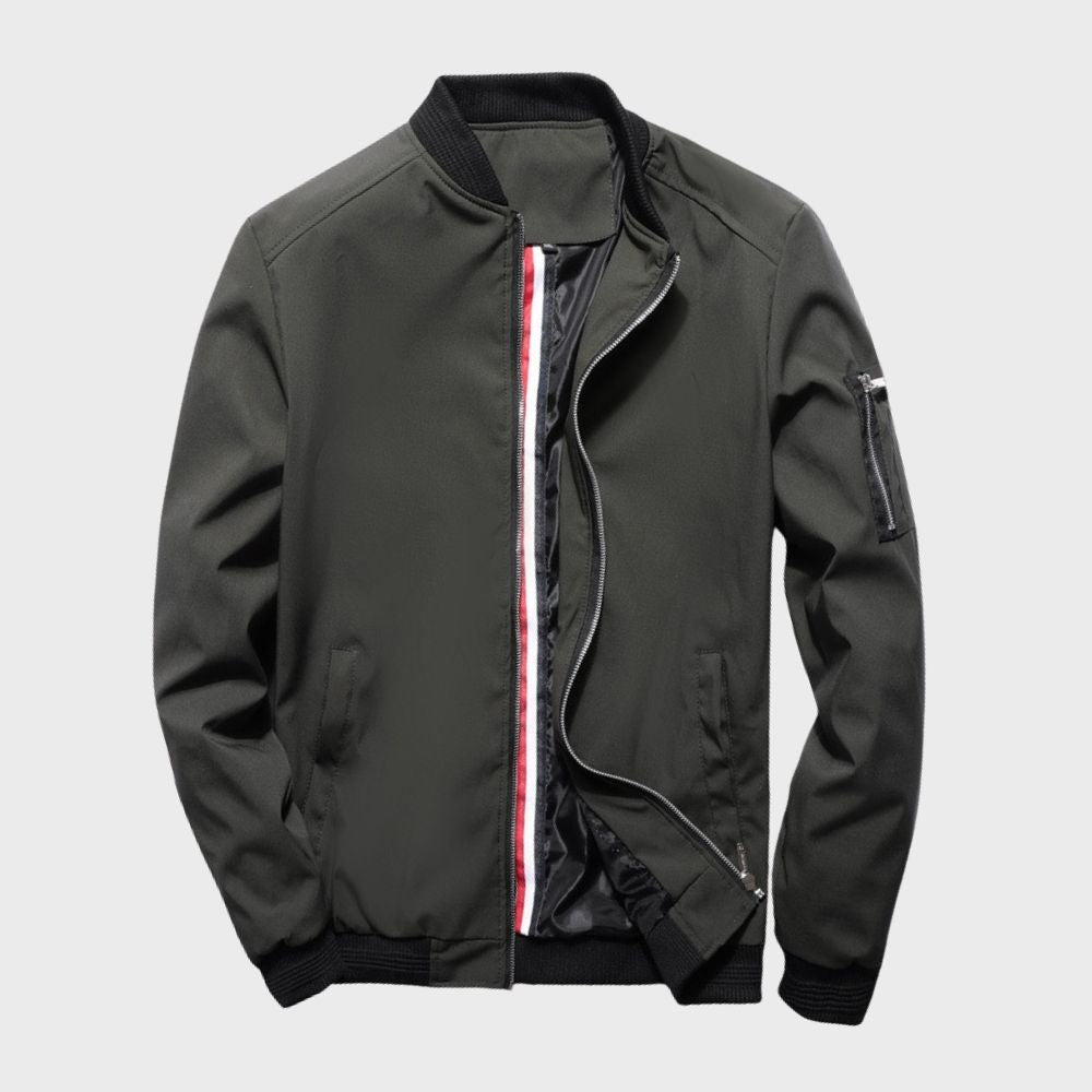 AeroShield™ | Men's All-Season Bomber Jacket | Lightweight, Breathable Fabric & Casual Style