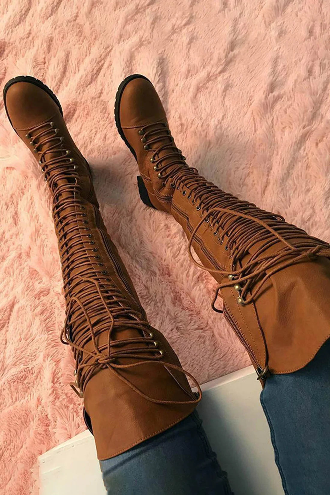 Boots Noir™ | Women's Over The Knee Leather Boots | Genuine Leather, Stylish Design & Comfortable Fit