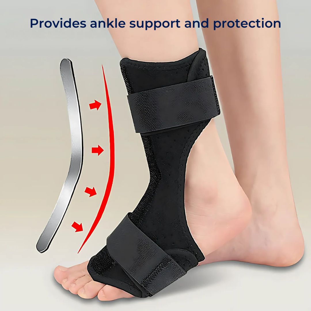 Drop Foot Brace Support | Ankle & Foot Support for Improved Gait, Fall Prevention, and Pain Relief | Mobility Aid for Daily Use