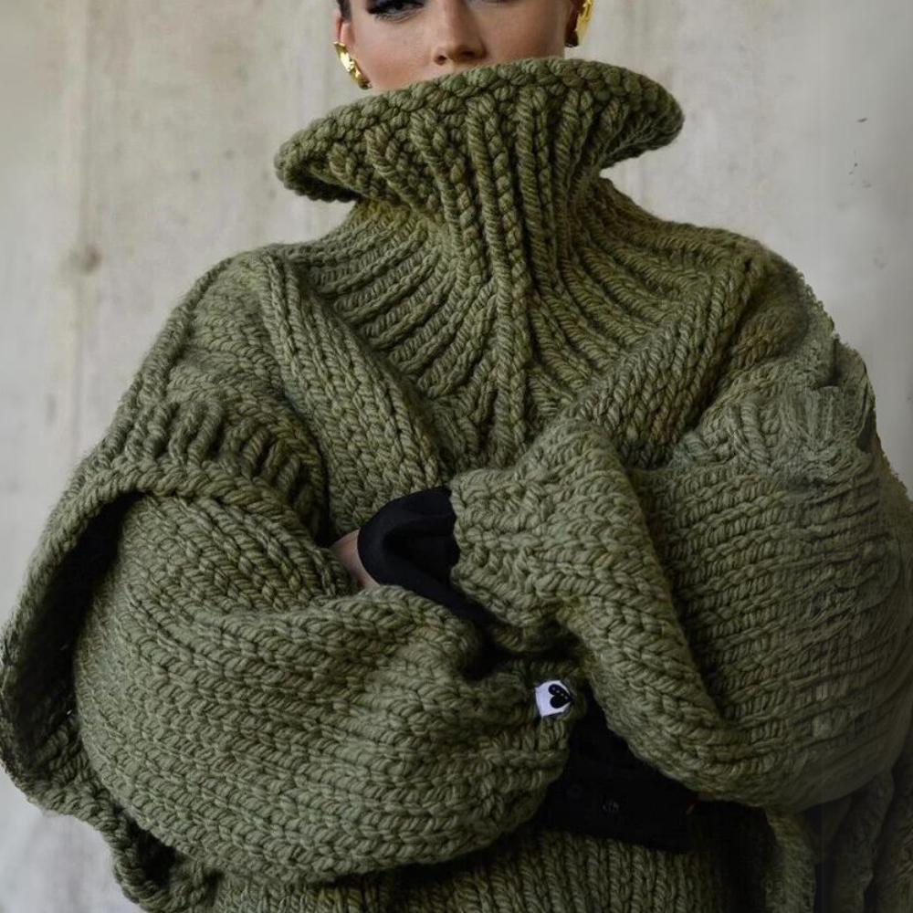 Sweater Livia™ | Women's Oversized Turtleneck Sweater | Cozy Knit, Relaxed Fit & Warm Fabric