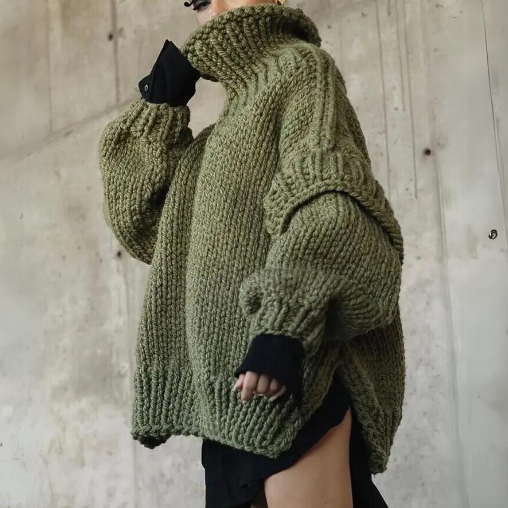 Sweater Livia™ | Women's Oversized Turtleneck Sweater | Cozy Knit, Relaxed Fit & Warm Fabric