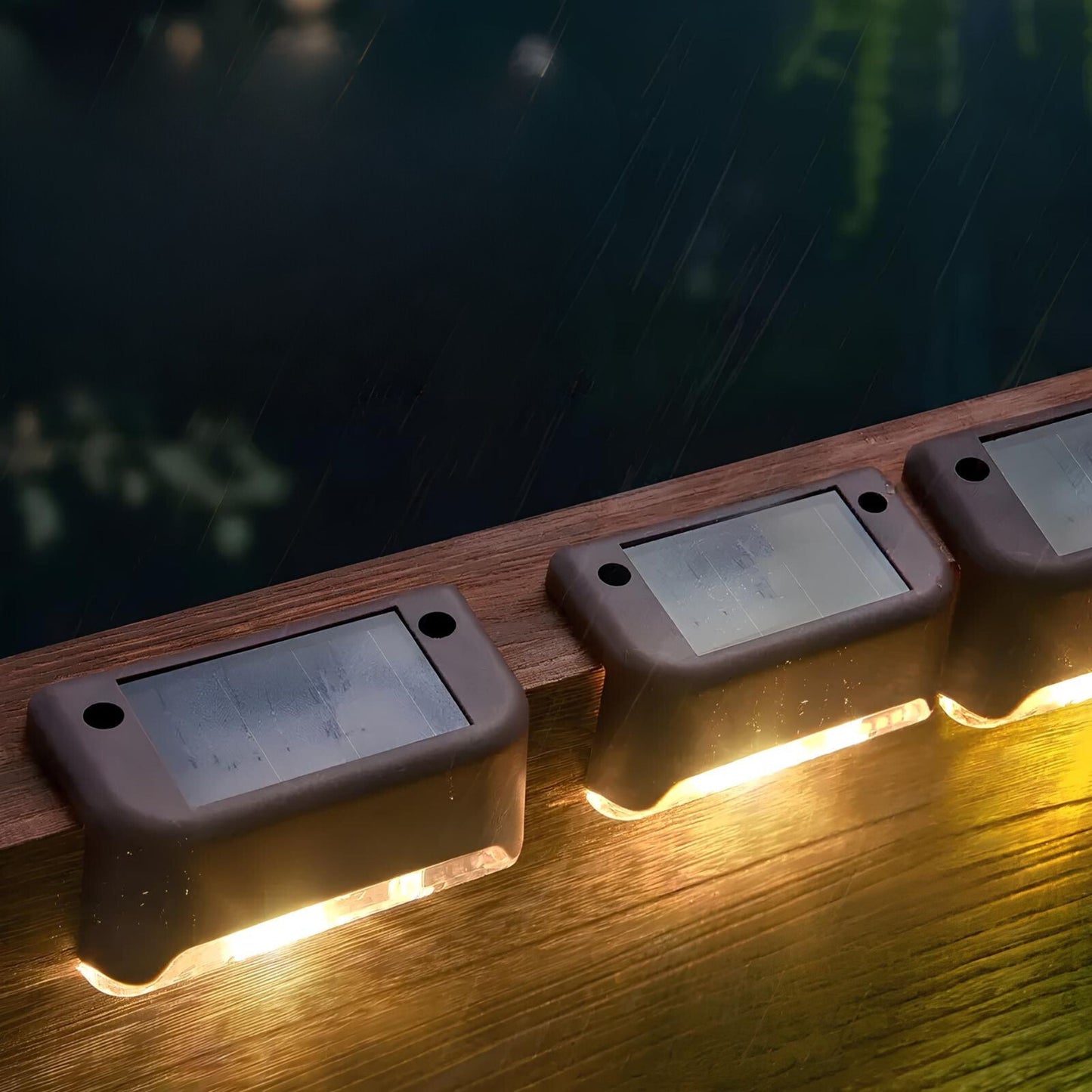 Solar LED Step Lights for Outdoor Pathway Illumination and Safety - Waterproof, Energy-Efficient Lighting for Steps and Walkways