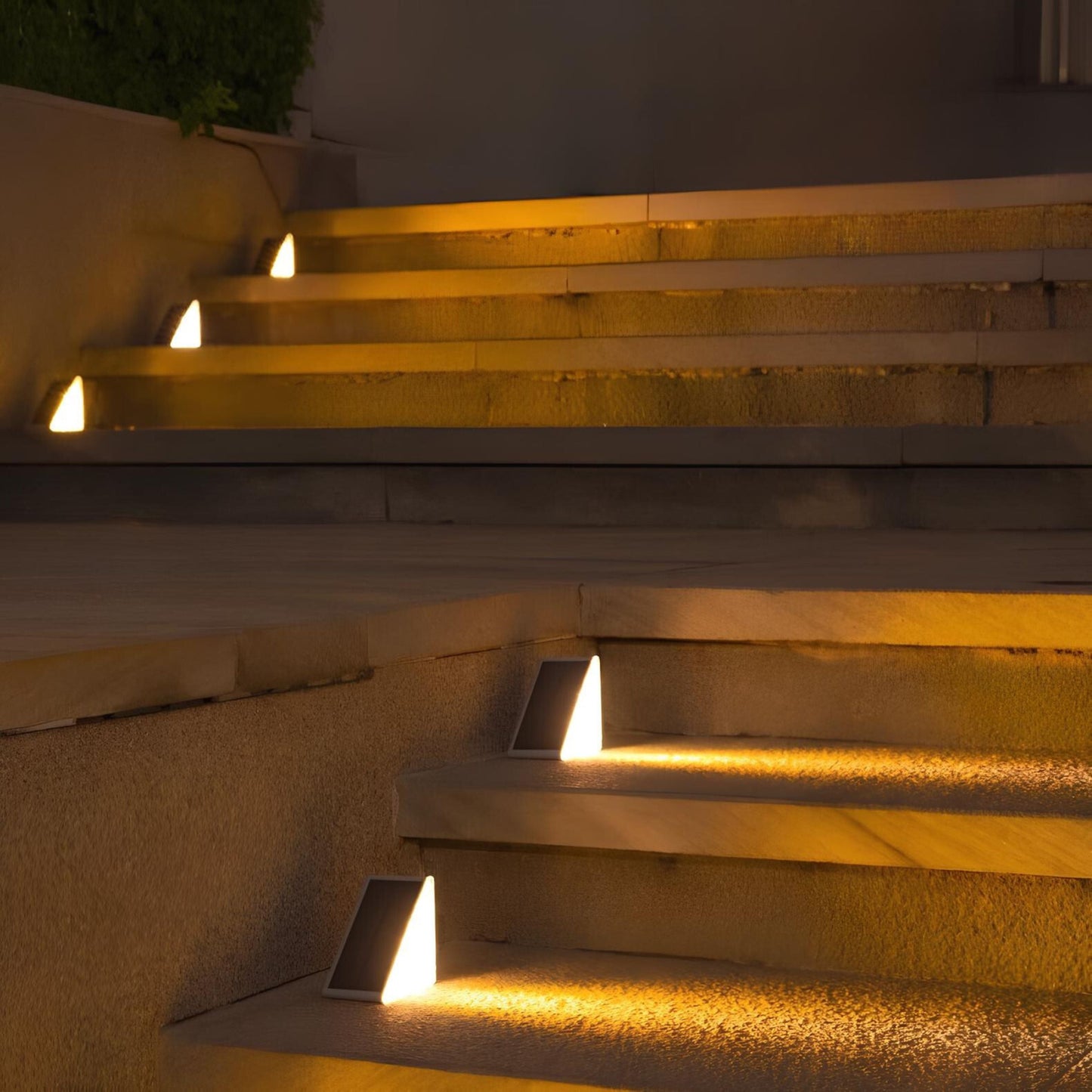 LED Solar Powered Stair Lights with Motion Sensor - Waterproof Outdoor Lighting for Steps, Pathways, and Decks