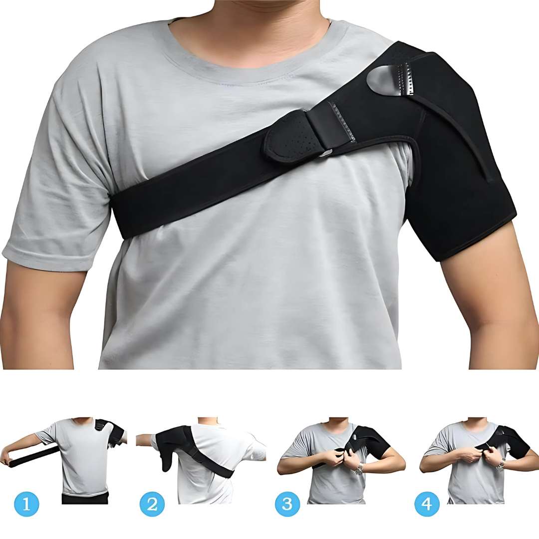 Shoulder Support Brace for Pain Relief and Posture Correction - Adjustable ComfortGuard Design for Active Lifestyle