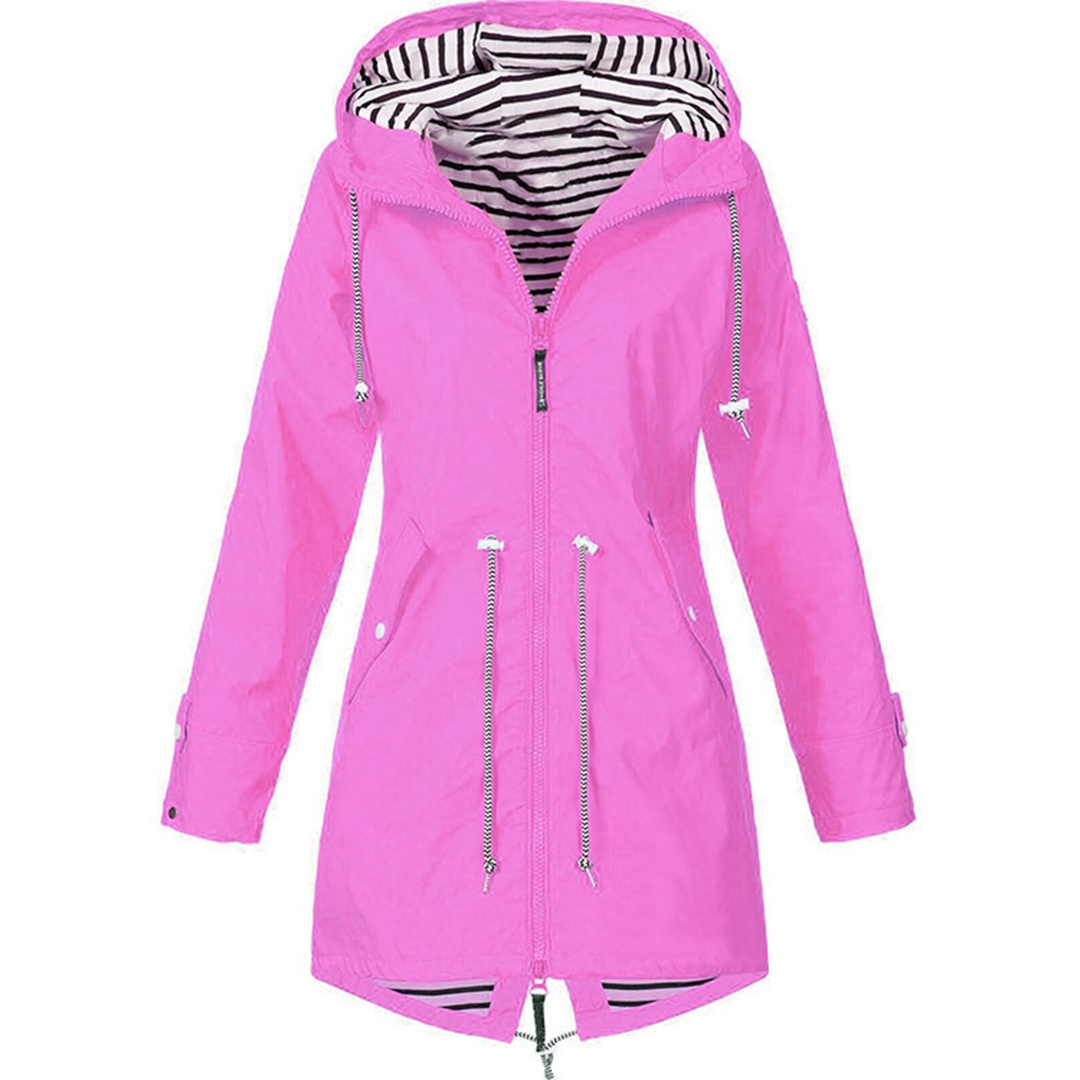 RainGuard™ | Women's Classic Raincoat | Waterproof, Lightweight Design & Adjustable Hood