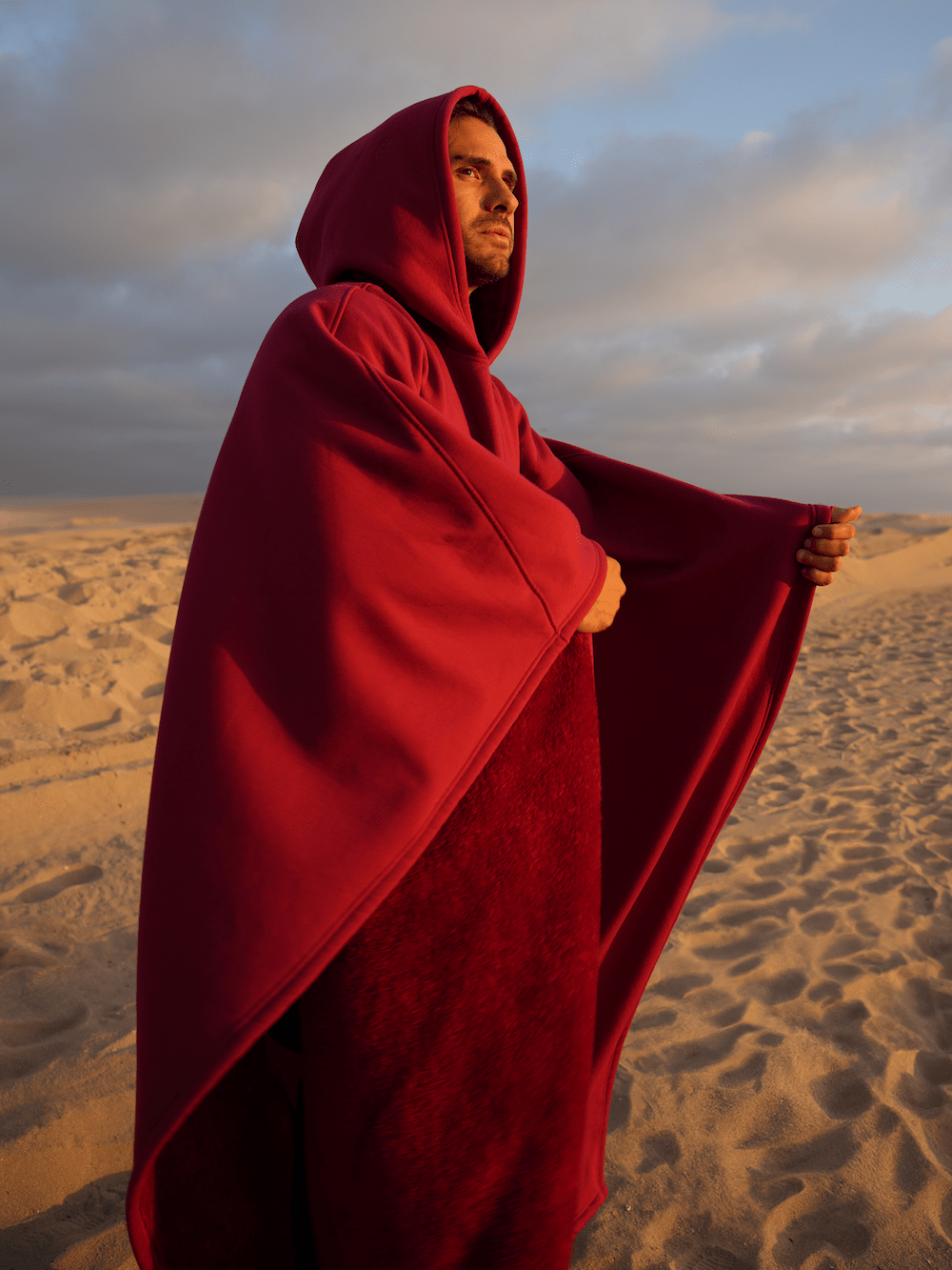 Frozari | Giant Wearable Blanket Hoodie Mens Fleece Cloak Poncho Weighted Oodie for Lounging & Winter Warmth