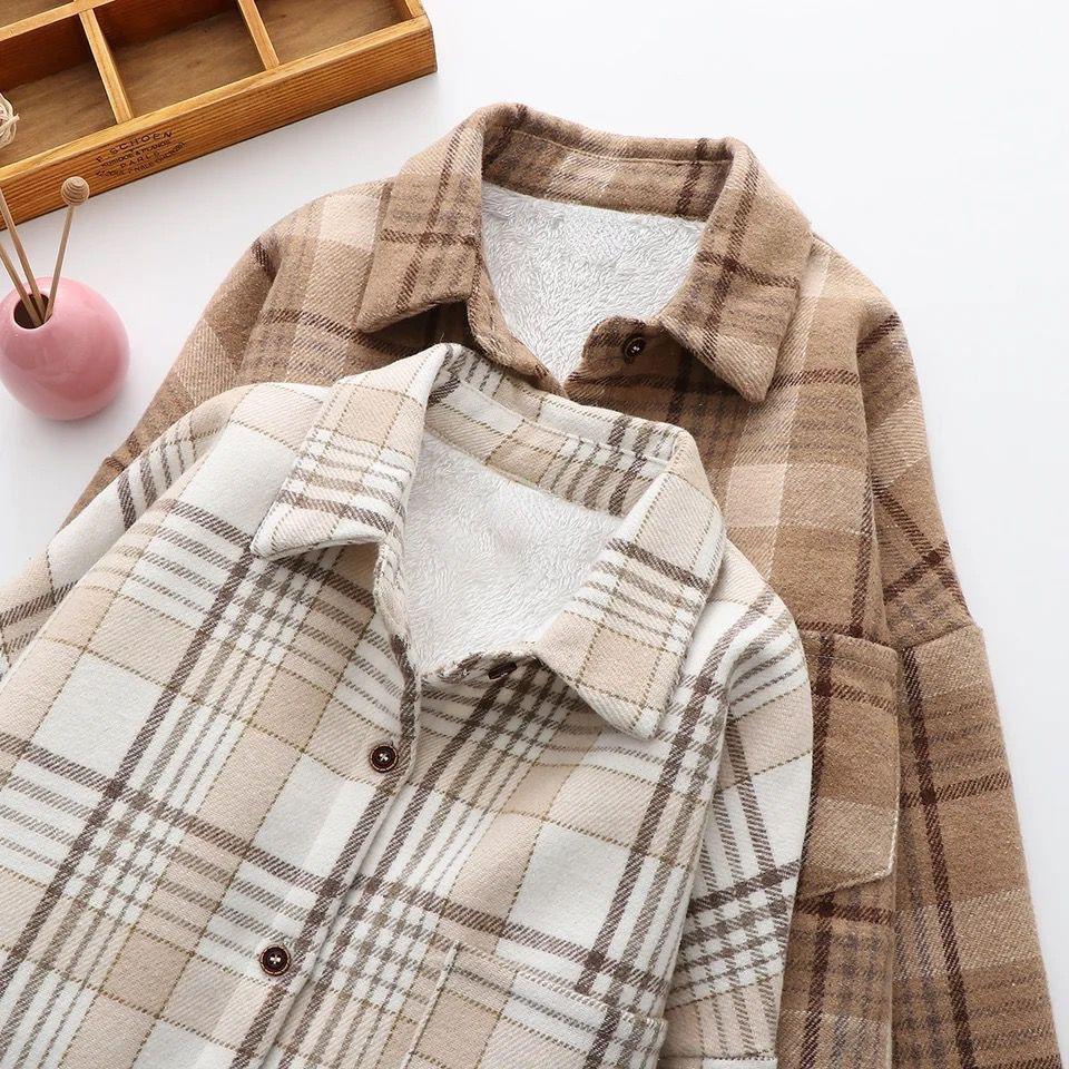 Plaid Haven™ | Fleece-Lined Shacket | Warm, Stylish Layering Piece with Button Closure & Side Pockets