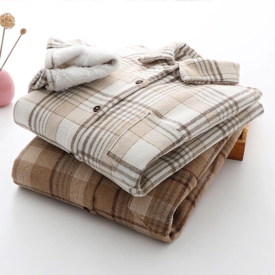 Plaid Haven™ | Fleece-Lined Shacket | Warm, Stylish Layering Piece with Button Closure & Side Pockets