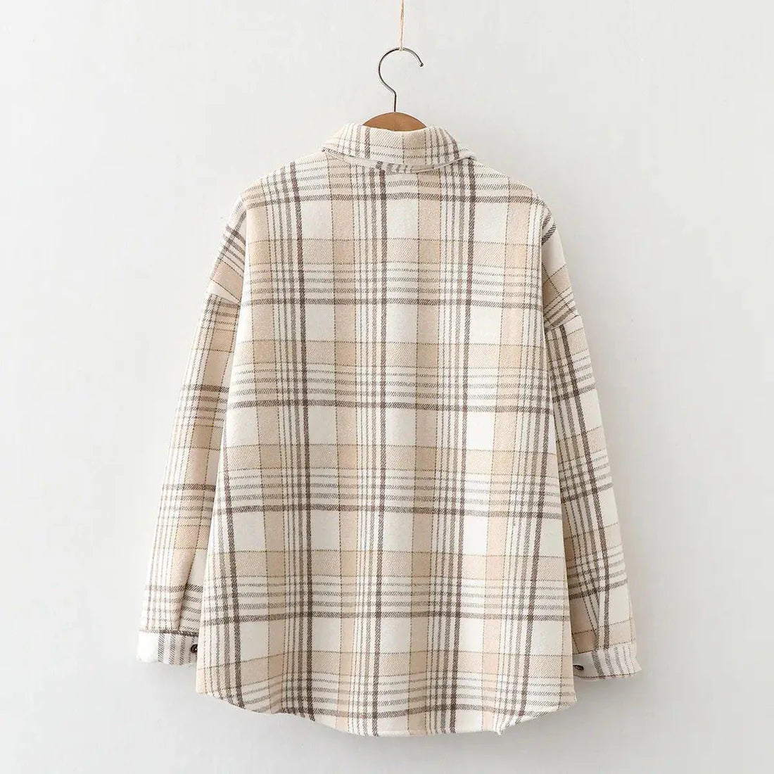 Plaid Haven™ | Fleece-Lined Shacket | Warm, Stylish Layering Piece with Button Closure & Side Pockets