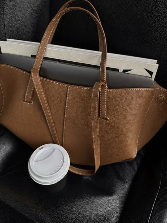 B&S | Spacious & Durable Vintage Tote Bag for Women – Versatile Shoulder Bag for Everyday Use