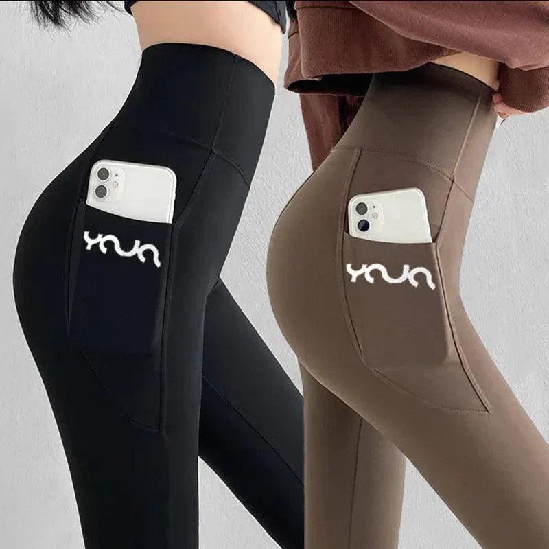 Athletic Aura™ | Women's High Waist Sports Leggings | Moisture-Wicking Fabric, Side Pocket & Stretchy Fit