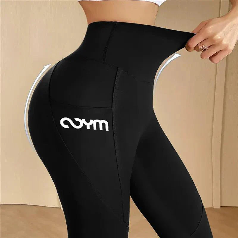 Athletic Aura™ | Women's High Waist Sports Leggings | Moisture-Wicking Fabric, Side Pocket & Stretchy Fit
