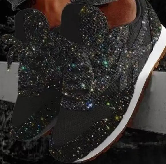 Glitter Rise™ | Women's Chunky Sneakers | Height-Enhancing, Sparkling Design, Comfortable Fit