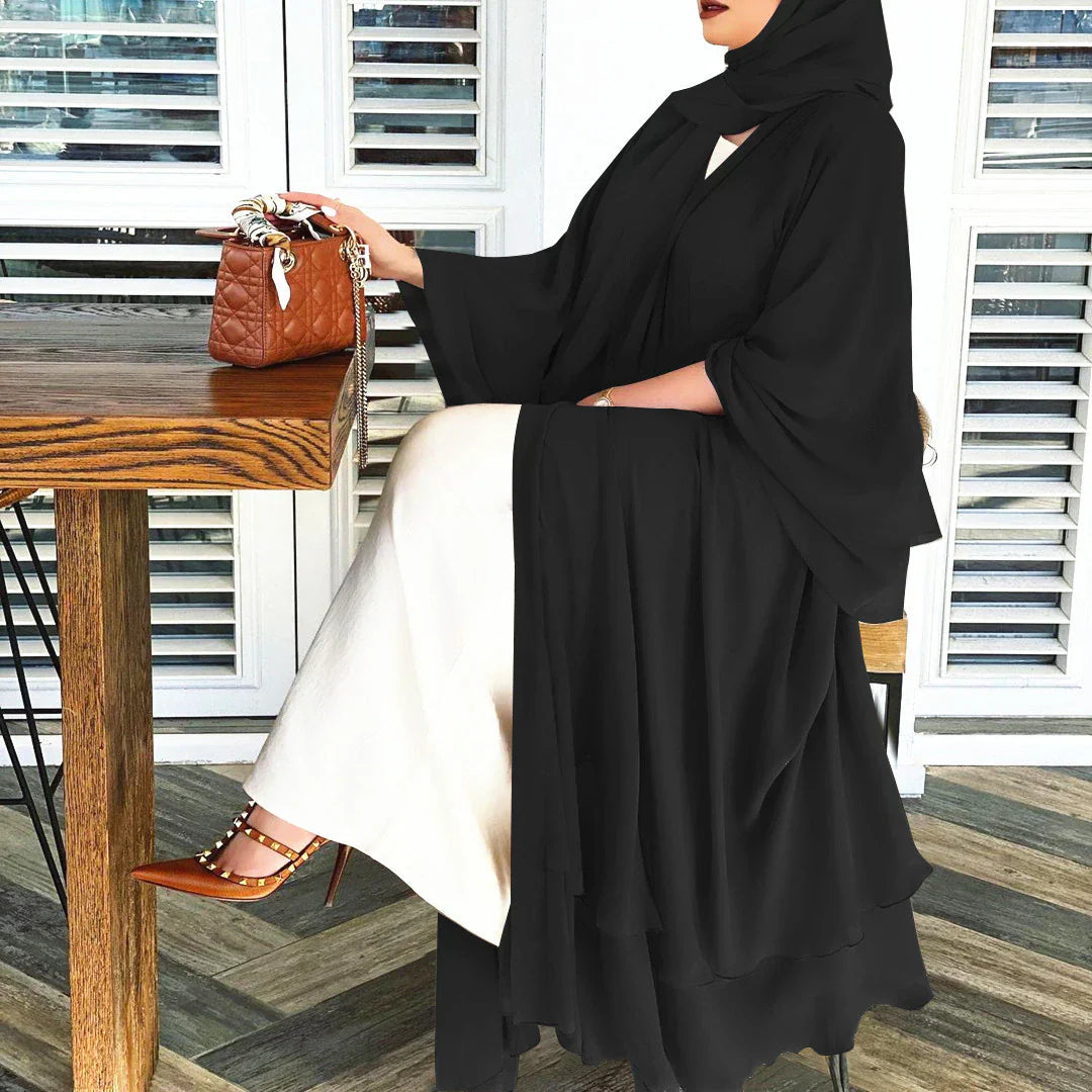 Abaya Set with Headscarf for Women - Modest Wear, Lightweight Fabric, Comfortable Fit