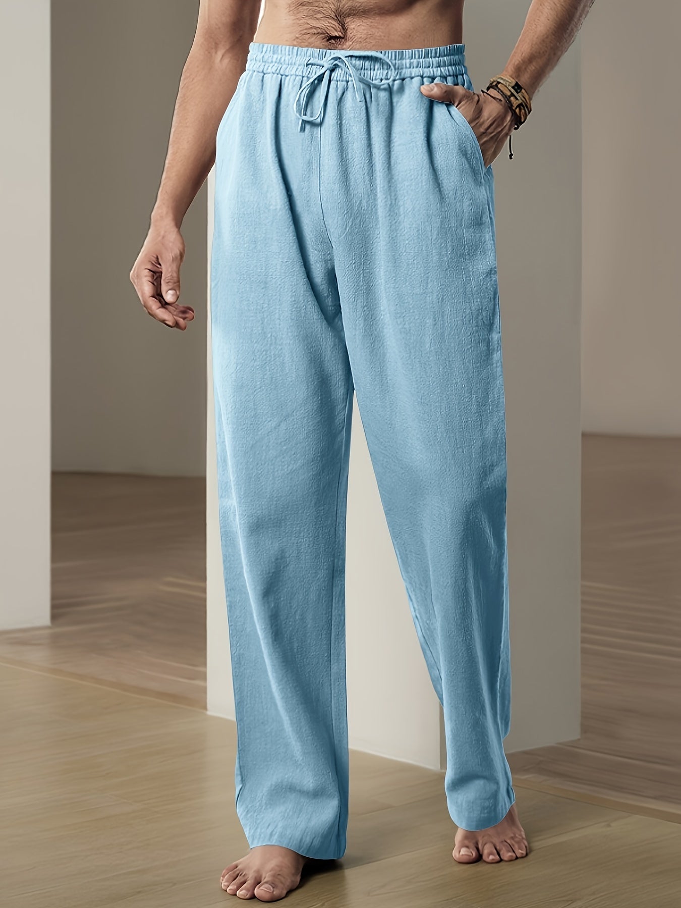 Casual Drift™ | Men's Relaxed Fit Drawstring Pants | Lightweight Fabric, Adjustable Waist, Comfortable Wear