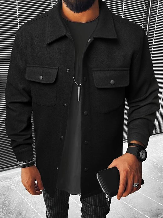 Pocket Button™ | Men's Long Sleeve Jacket | Lightweight Fabric, Stylish Pocket Design & Comfortable Fit